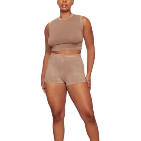 SKIMS Outdoor Crop Tank Tigers Eye 3X - Picture 1 of 12